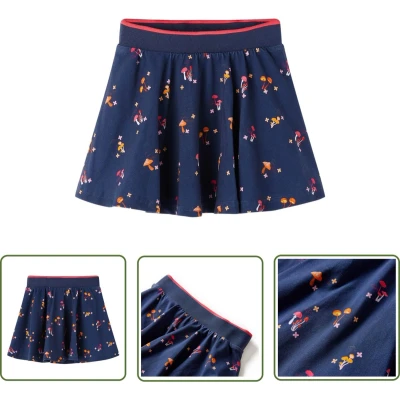 Afbeelding van Kinderrokje 116 marineblauw Meisjesrokje Blauwe Rok Kindermode Schooluniform