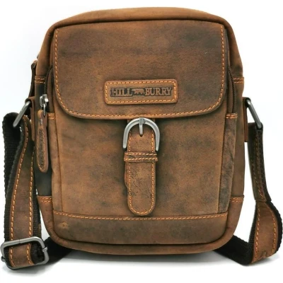 Afbeelding van HillBurry Schoudertas HT 06 medium formaat (bxhxd) ca. 17cm x 21cm 6cm Buffelleer