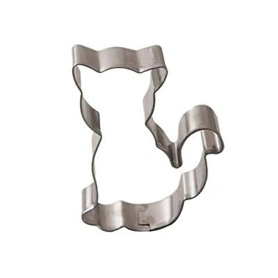 Afbeelding van Zenker 44857 koekjessnijder kat uitsteekvorm dieruitsteekvorm roestvrij staal zilver 6,5 x 4,5 2 cm