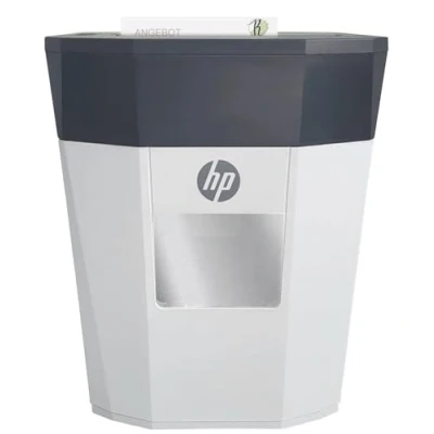 Afbeelding van HP OneShred Autofeed 80CC Papierversnipperaar 8 Blad P 4 / DIN 66399 Autofeeder Shredder 15 Liter Kantoor/ Thuisgebruik Wit