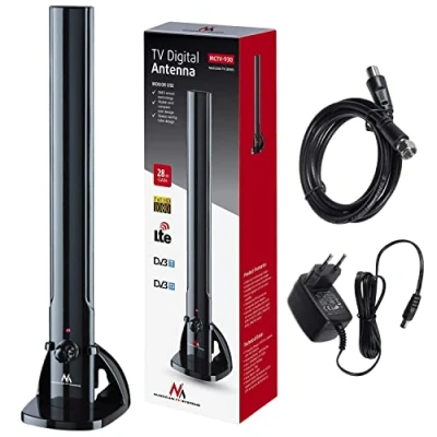 Afbeelding van Maclean Binnenantenne TV Radioantenne DVB T2 HEVC LTE DAB FM 100dBμV