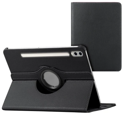 Afbeelding van Samsung Galaxy Tab S9 Plus Hoes: iMoshion 360 Draaibare Bookcase Zwart Kunstleder Tablet Hoezen