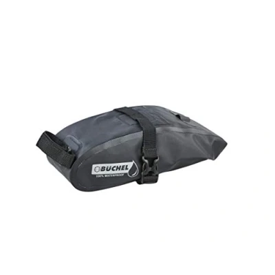 Afbeelding van Buchel Zadeltas, 100% waterdicht, afmetingen: 20 x 10,5 7 cm. Zwart