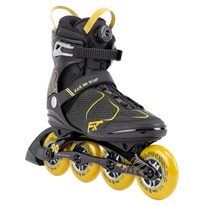 Afbeelding van K2 skates heren inline F.I.T. 90 BOA, grijs mosterd, 30G0815.1.1.075