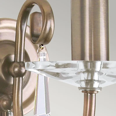 Afbeelding van Elstead Lighting LED Wandlamp Aegean 1X E14 Max 60W Aged Brass