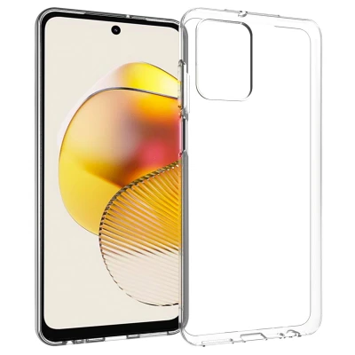 Afbeelding van Motorola Moto G73 Hoesje Siliconen en TPU (zacht) Accezz Backcover/Softcase Transparant Telefoonhoesje