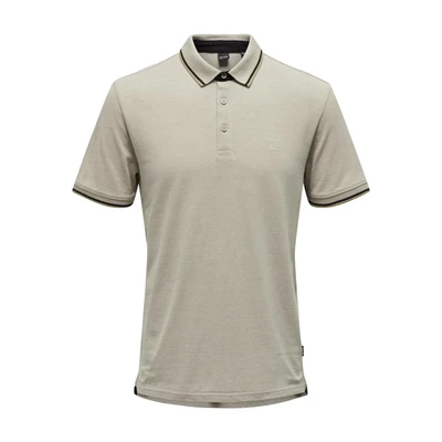 Afbeelding van ONLY &amp; SONS slim fit polo ONSFLETCHER chinchilla