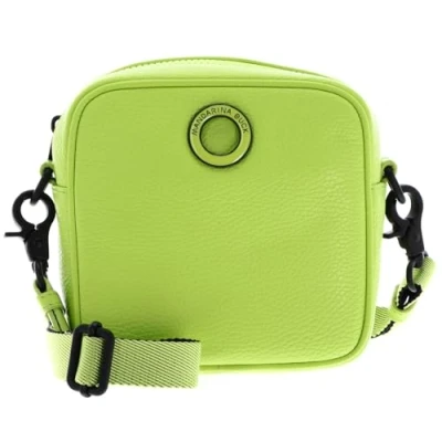 Afbeelding van MANDARINA DUCK Leren Schoudertas Mellow Neon Camera Bag Acid Lime Neongroen