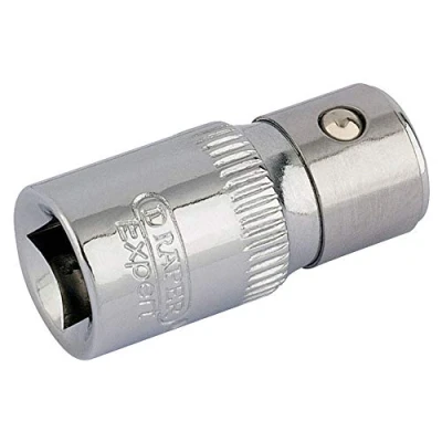 Afbeelding van Draper 85125 1/4 &quot;Vierkante Aandrijving x 1/4&quot; Hexagon Schroevendraaier Bit Holding Socket