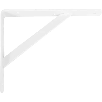 Afbeelding van AMIG Plankdrager/planksteun van metaal gelakt wit H300 x B225 mm Tot 260 kg Plankdragers