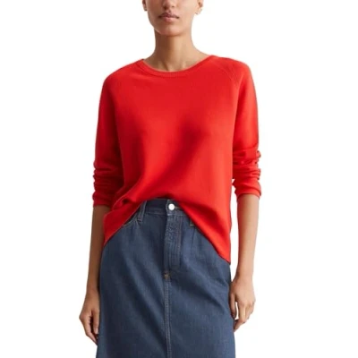 Afbeelding van Marc O&#039;Polo Denim LONG Sleeve Trui, Dames, Maat: Small, Vermillion red