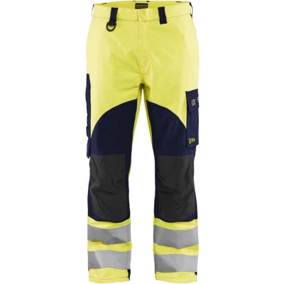 Afbeelding van Blaklader Multinorm werkbroek Inherent 1588 1512 High Vis Geel/Marineblauw D116
