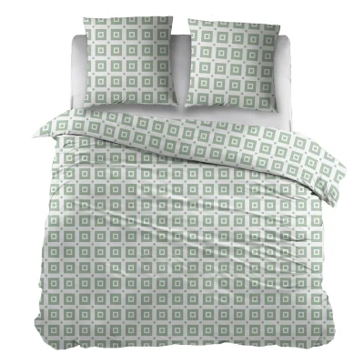 Afbeelding van Snoozing Caroline Dekbedovertrek Tweepersoons 200x200/220 cm Green