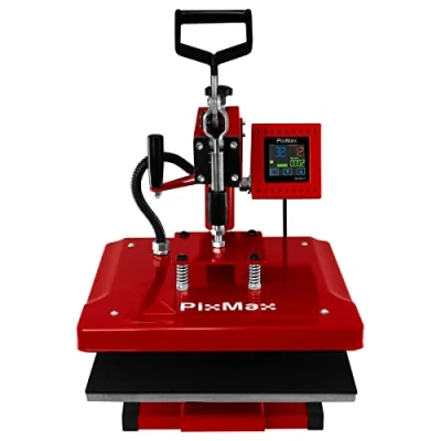 Afbeelding van PixMax Swenk Transferpers Hittepers 38 x cm Touchscreen Timer 0 999 sec tot 250C Sublimatie + Teflon Vel &amp; 10 Sublimatievellen
