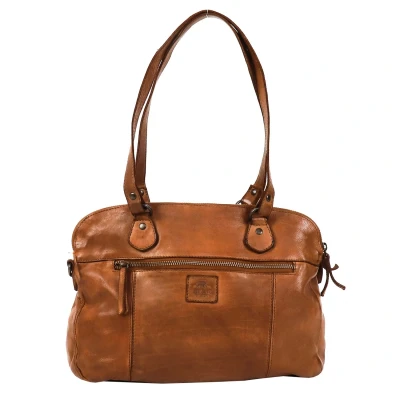 Afbeelding van Bear Design Cow Lavato Lieke Schoudertas Cognac