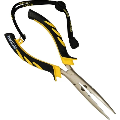 Afbeelding van Spro Bent Long Nose Pliers Black Coated 23cm