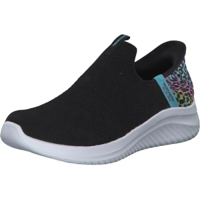 Afbeelding van Skechers Girl&#039;s Slip on, Black Mesh Multi Trim, 36 EU