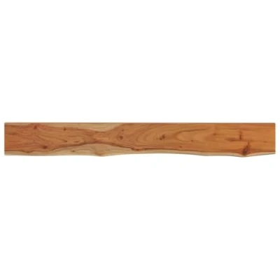 Afbeelding van Wandschap rechthoekig natuurlijke rand 180x20x3,8 cm acaciahout
