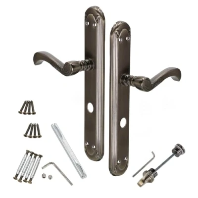 Afbeelding van Kotarbau Deurklink, 72 mm WC, deurkruk, deurbeslag, deurgarnituur, lang schild, deurkrukset, binnendeur, buitendeur, handgreep, poortbeslag