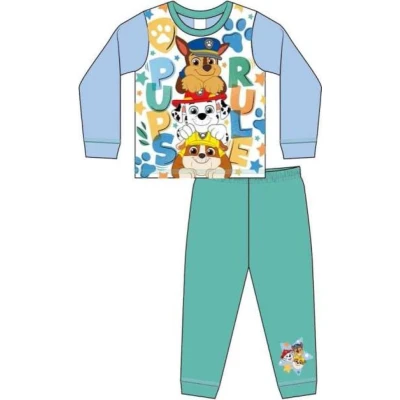 Afbeelding van Paw Patrol pyjama wit met groen Pups Rule pyama maat 92