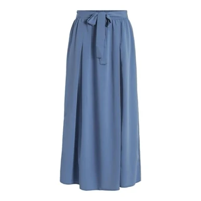 Afbeelding van VILA HIGH Waist Maxirok, Dames, Maat: 40, Coronet blue