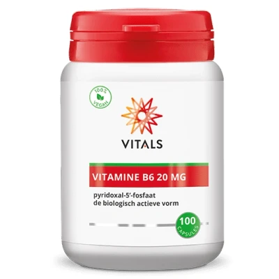 Afbeelding van Gratis Verzending: 2x Vitals B6 Pyridoxaal Fosfaat 100 capsules