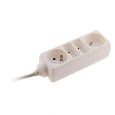 Afbeelding van Stekkerdoos 2 x 6 A + 16 A, wit Zenitech