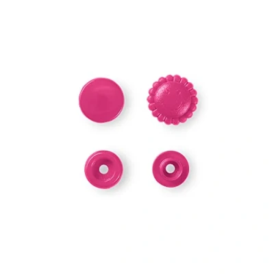 Afbeelding van Prym Niet naaidrukknopen, Colour Snaps, bloem, 13.6mm, roze