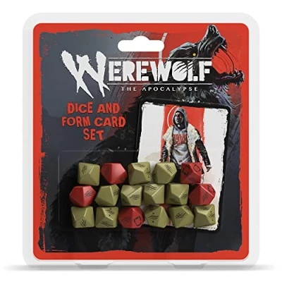 Afbeelding van Renegade Game Studios Weerwolf: The Apocalypse 5e editie dobbelstenen en formulierkaartenset rollenspelaccessoire Leeftijd 18+