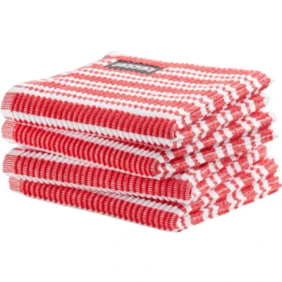 Afbeelding van Vaatdoek DDDDD Classic Clean Red (4 delig)