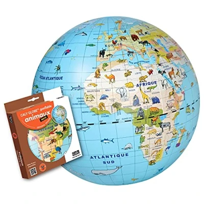 Afbeelding van Caly Opblaasbare wereldbol voor dieren, maxi, 50 cm, 049F, oceaanblauw