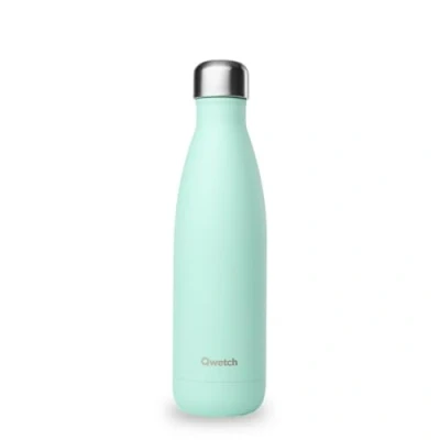 Afbeelding van Qwetch Geïsoleerde Originelen Fles Pastel Groen 500ml Roestvrijstalen 24h Koud en 12h Warm Waterdicht, BPA Vrij &amp; Herbruikbaar