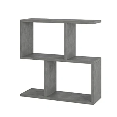 Afbeelding van HOCUS PICUS Bijzettafel met 2 etages, vele kleuropties, 60 x 20 cm, plankorganizer, kantoor, woonkamer, bijzettafel, display (retro grijs)