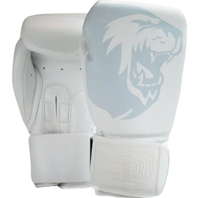 Afbeelding van Super Pro Combat Gear Legend SE Lederen (kick)bokshandschoenen Wit 12oz