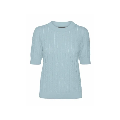 Afbeelding van Vero Moda Vmmorena Tshirt basic, Dames, Maat: XS, Airy blue