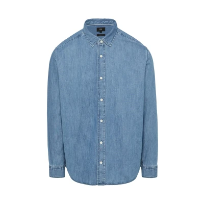 Afbeelding van QS Overhemd, Heren, Maat: Medium, Blau