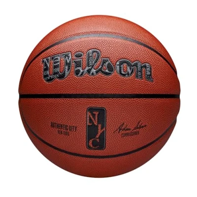Afbeelding van Wilson NBA Authentieke Indoor/Outdoor City Basketbal, Bruin, 7