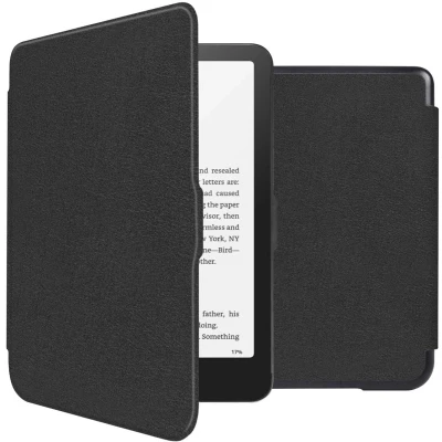 Afbeelding van imoshion Slim Hard Bookcase voor Amazon Kindle Colorsoft Signature edition (2024) Zwart Kunstleder