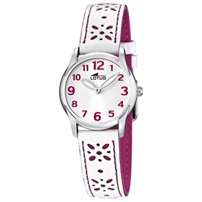 Afbeelding van Lotus Mdchen analoog kwarts horloge met lederen armband 15708/2