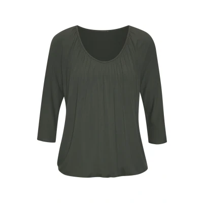 Afbeelding van Lascana 3/4 ARM Longsleeve, Dames, Maat: 32/34, Graugrün