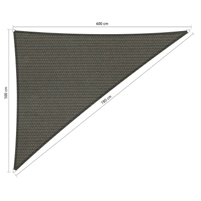 Afbeelding van Shadow Comfort Driehoek Schaduwdoek 500 X 600 780 Cm Cool Grey Grijs Zonwering