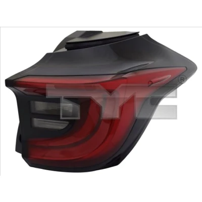 Afbeelding van TYC 11 15377 01 2 Achterlicht rechts LED Zonder lamphouder TOYOTA: Yaris IV (_P21_, _PA1_, _PH1_) 1.5, 1.6 GR 4WD, 1.0, 1.5 Hybrid, HEV 2020