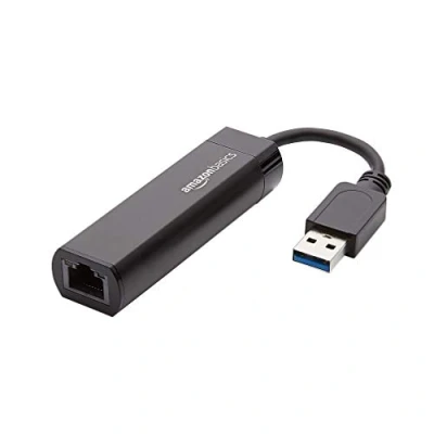 Afbeelding van Amazon Basics USB 3.0 naar 10/100/1000 Gigabit Ethernet Intern Adapter, Zwart, 1 stuk