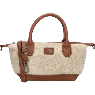 Afbeelding van Charm London Buckingham teddy Crossbodytas Schoudertas Handtas Beige