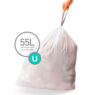 Afbeelding van simplehuman Code U 55L Afvalzakken (20 delig)