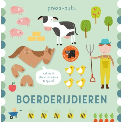 Afbeelding van Boerderijdieren: Met vier dieren om uit te drukken