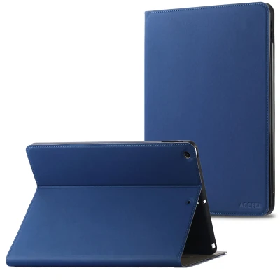 Afbeelding van Apple iPad 10.2 (2020) Hoes: Accezz Classic Tablet Case Bookcase Donkerblauw Siliconen En TPU (zacht) Hoezen