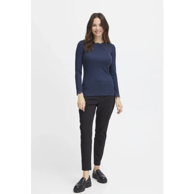 Afbeelding van Fransa Frhizamond Trui, Dames, Maat: XXL, Dark peacoat