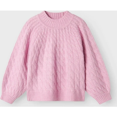 Afbeelding van NAME IT Girl gebreide trui met lange, Pastel Lavender, 122 128