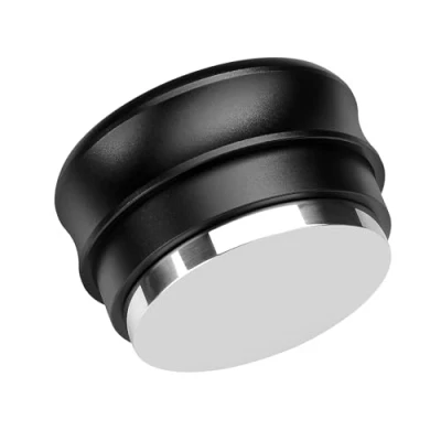 Afbeelding van Normcore 58,5 mm koffiestamper ingebouwde veer Espresso koffieniveger Barista Tool 304 roestvrijstalen platte basis geanodiseerde aluminium standaard
